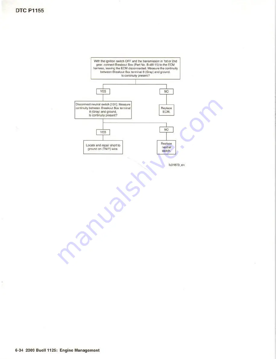 Buell 1125 2009 Series Electrical Diagnostics Manual Download Page 168