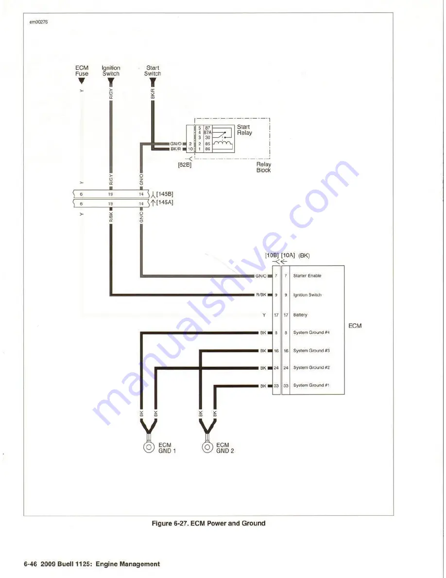 Buell 1125 2009 Series Electrical Diagnostics Manual Download Page 180