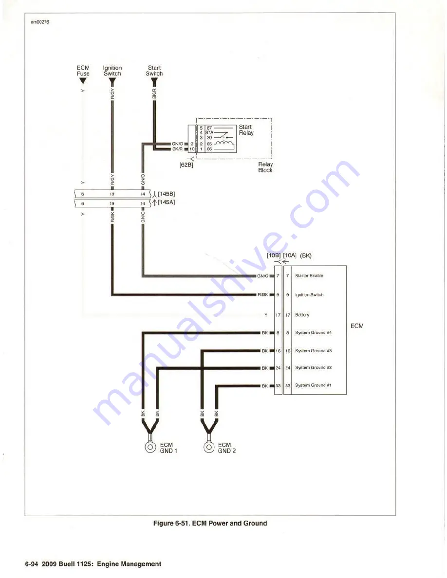 Buell 1125 2009 Series Electrical Diagnostics Manual Download Page 228