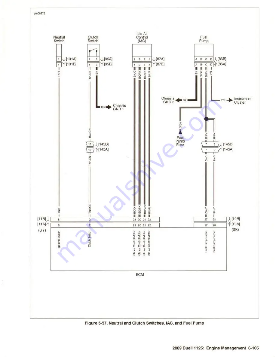 Buell 1125 2009 Series Electrical Diagnostics Manual Download Page 239