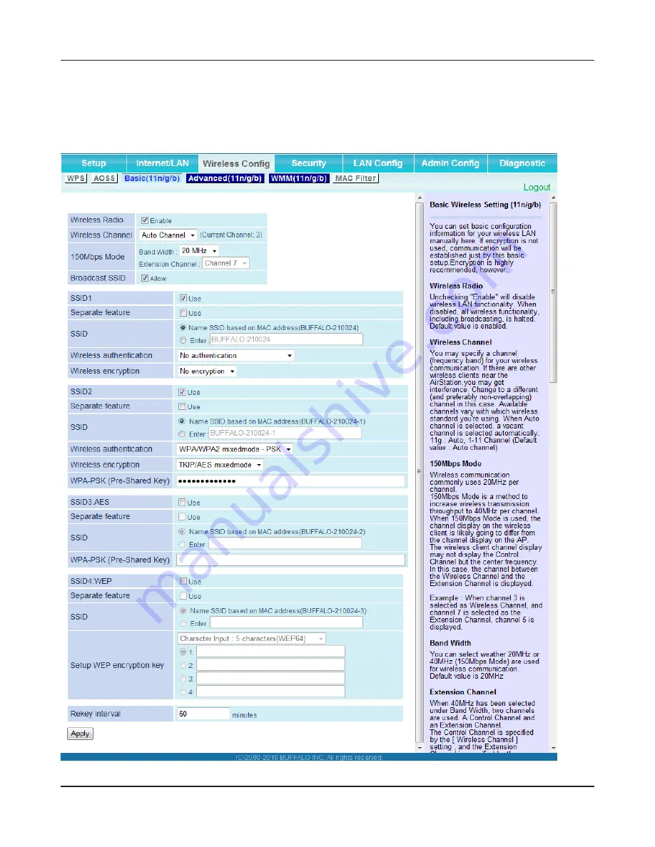 Buffalo AirStation HighPower WBMR-HP-GNV2 User Manual Download Page 36