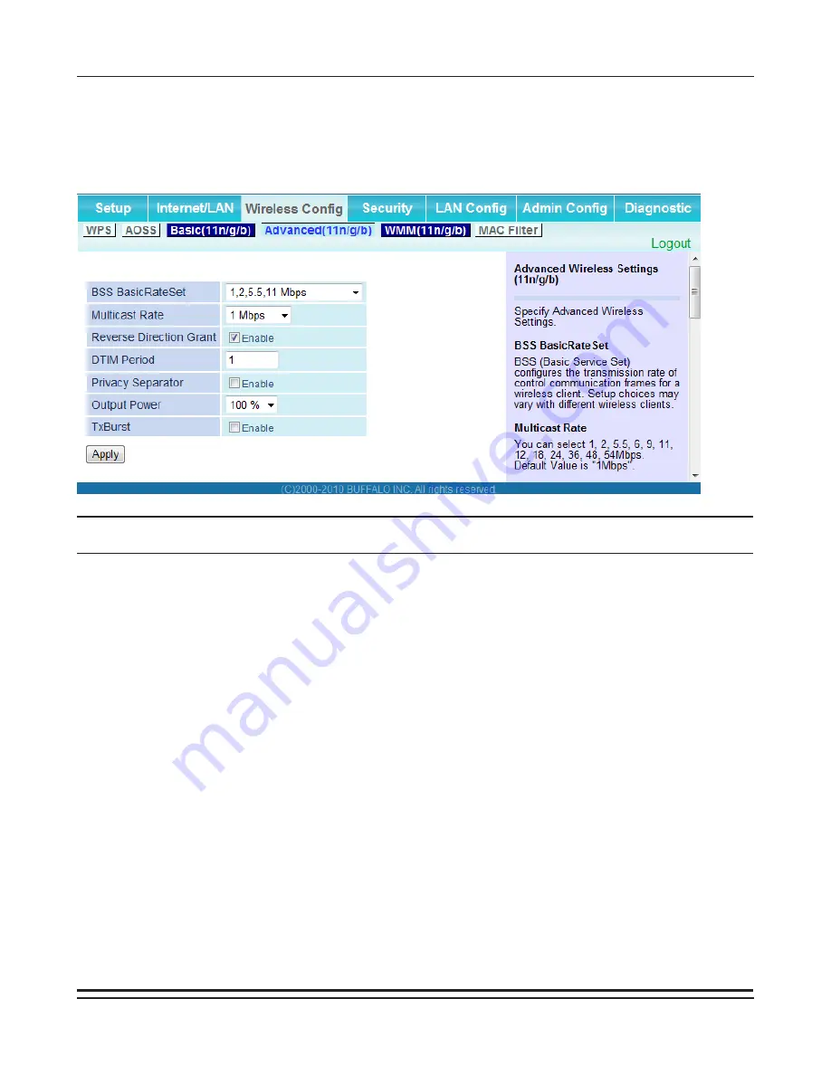 Buffalo AirStation HighPower WBMR-HP-GNV2 User Manual Download Page 40