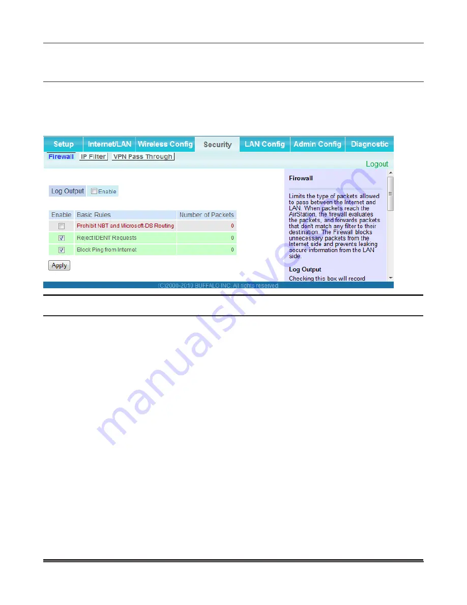 Buffalo AirStation HighPower WBMR-HP-GNV2 User Manual Download Page 44