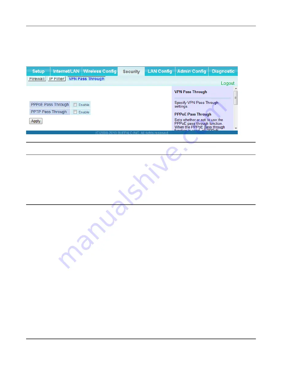 Buffalo AirStation HighPower WBMR-HP-GNV2 User Manual Download Page 46