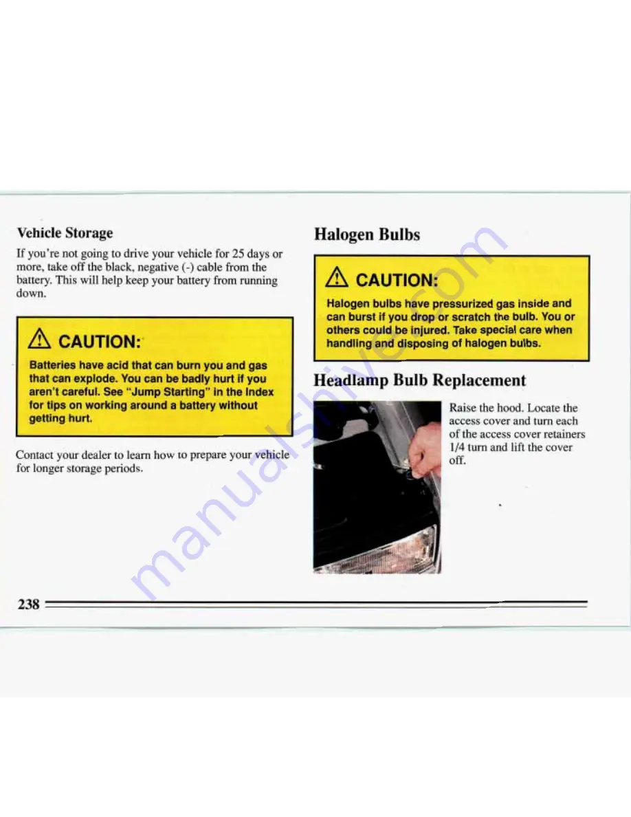 Buick RIVIERA 1993 Manual Download Page 240