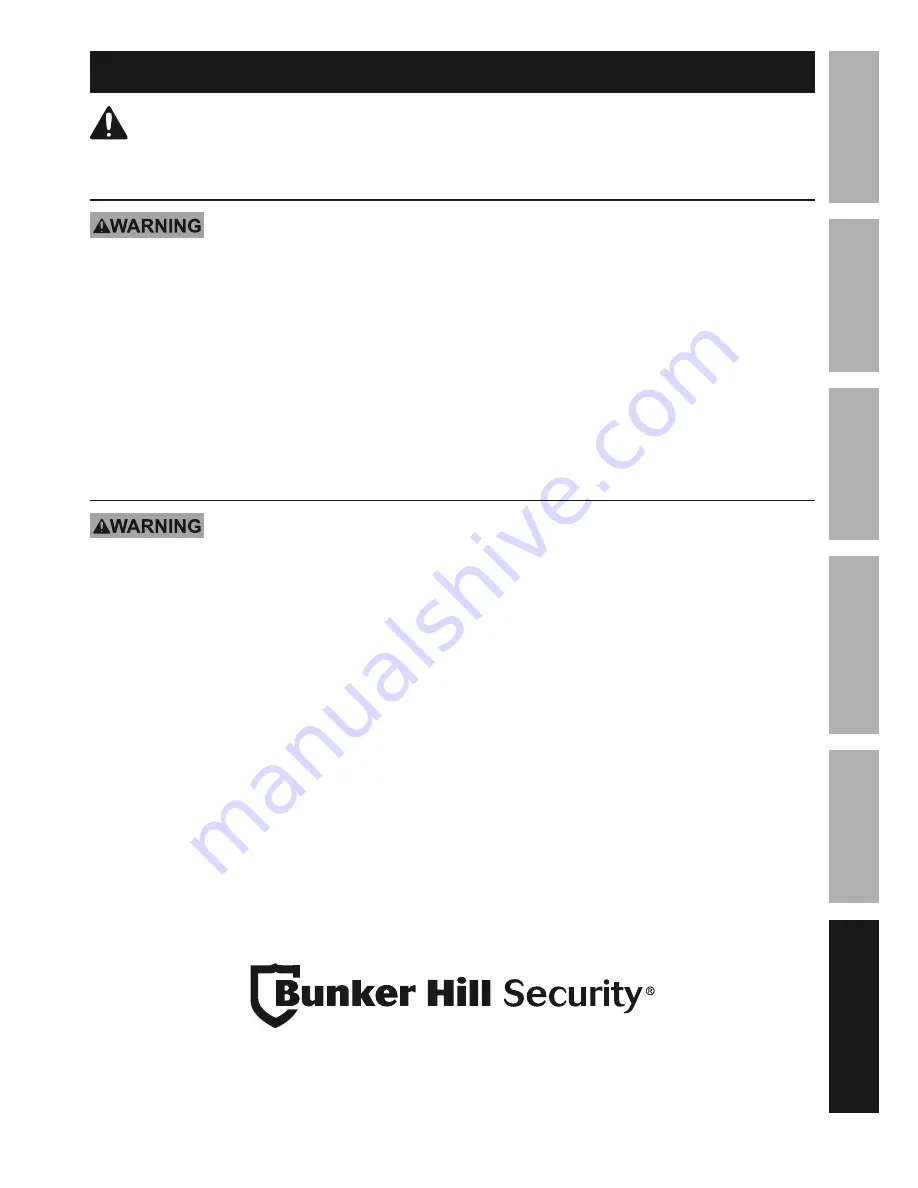 Bunker Hill Security 62463 Owner'S Manual & Safety Instructions Download Page 25