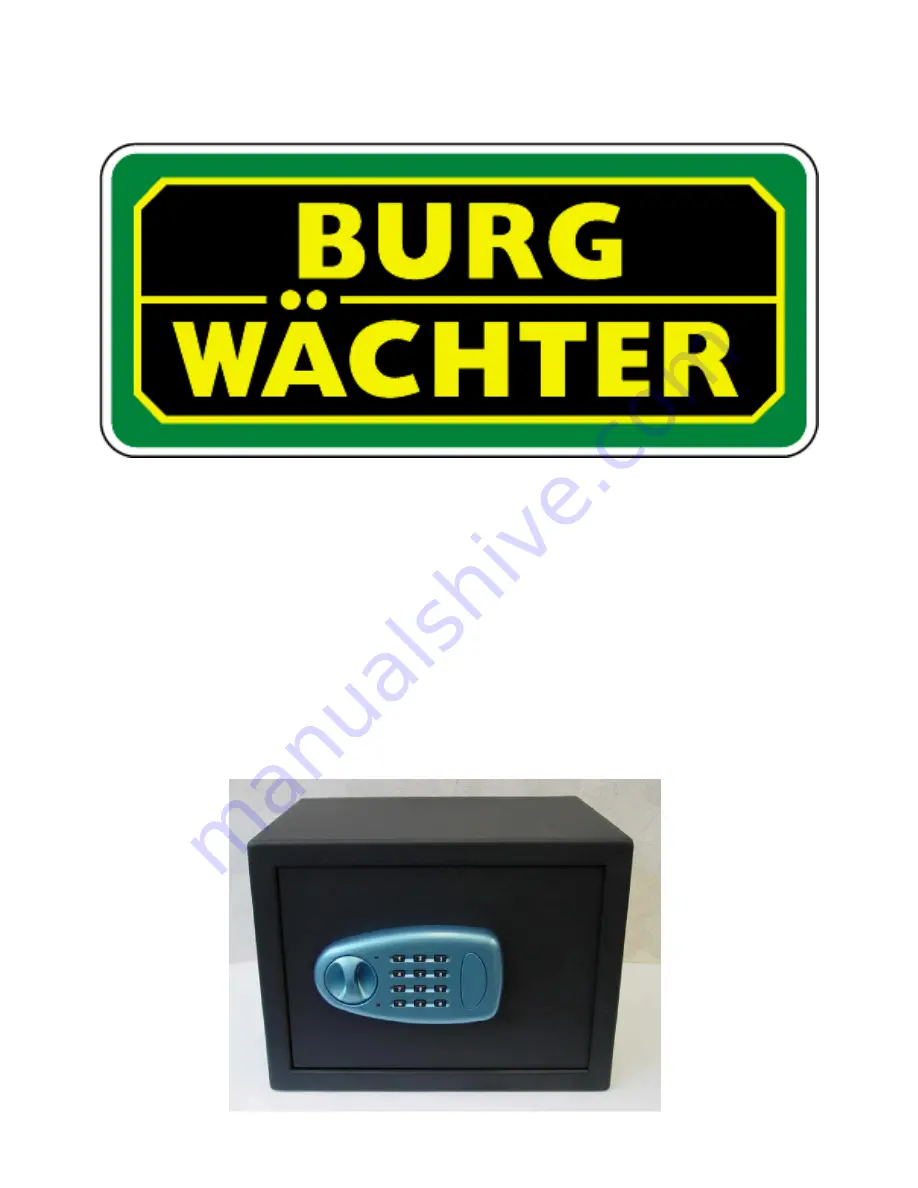 BURG-WACHTER Smart Safe Operating Instructions Download Page 1