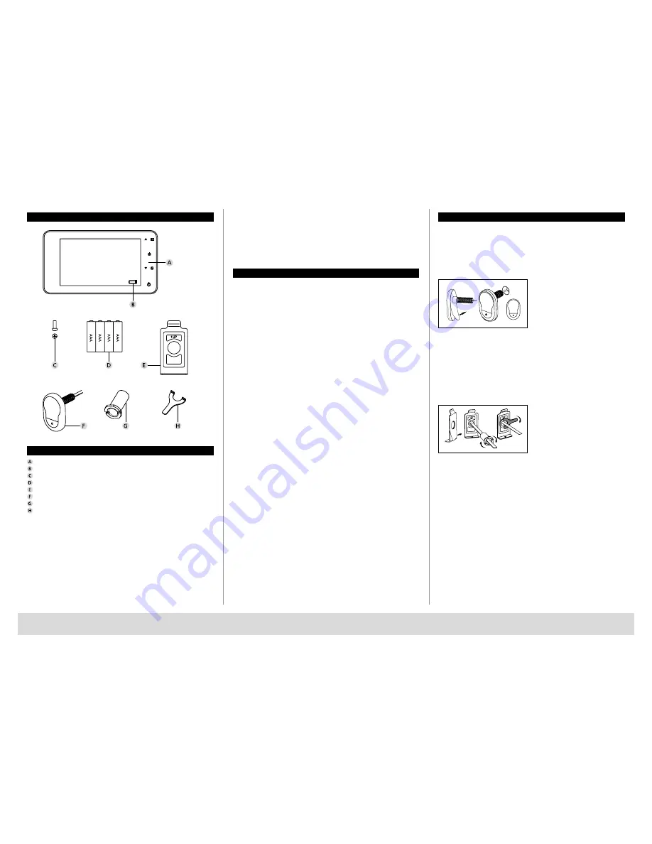 BURG WATCHER Door eGuard DG 8200 Operating Instructions Download Page 2