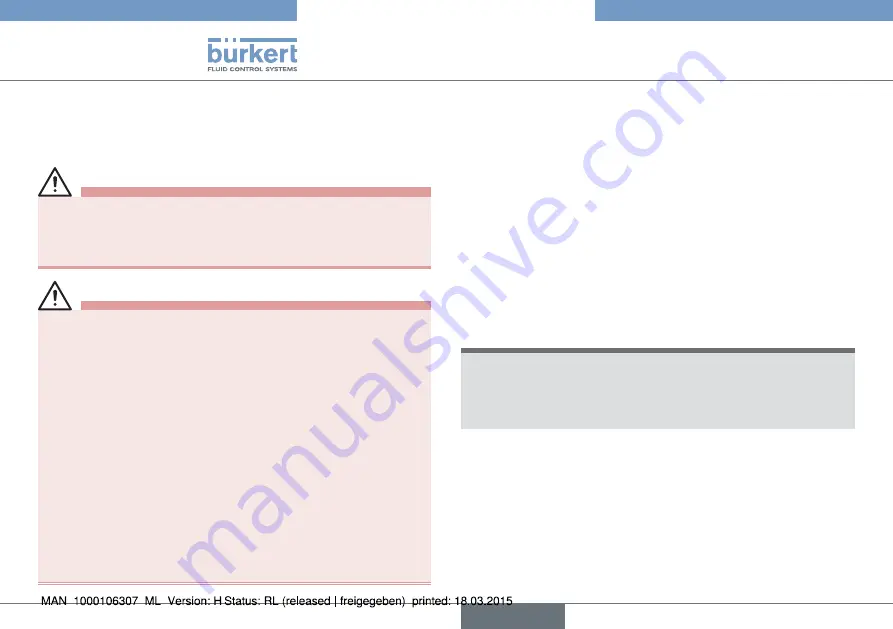 Burkert 2300 Series Скачать руководство пользователя страница 106