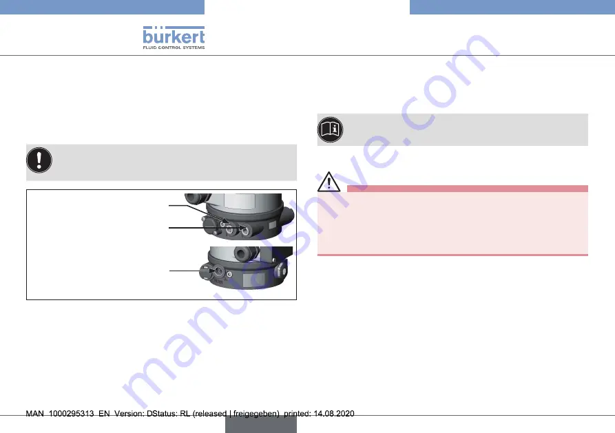 Burkert 2301 Series Operating Instructions Manual Download Page 28