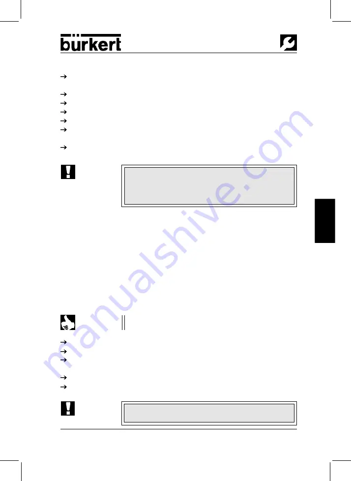 Burkert 6516 Operating Instructions Manual Download Page 28