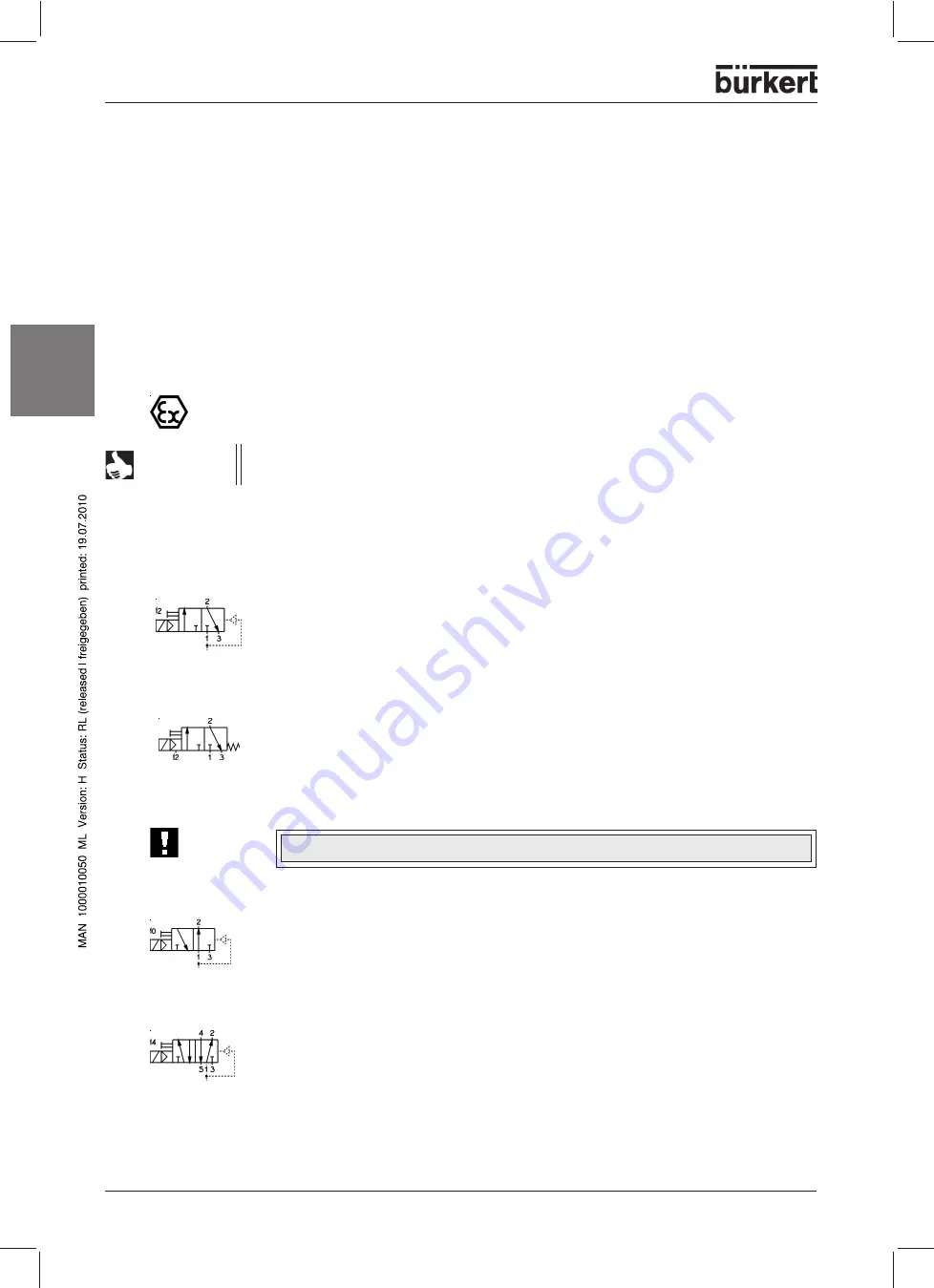 Burkert 6518 Operating Instructions Manual Download Page 10