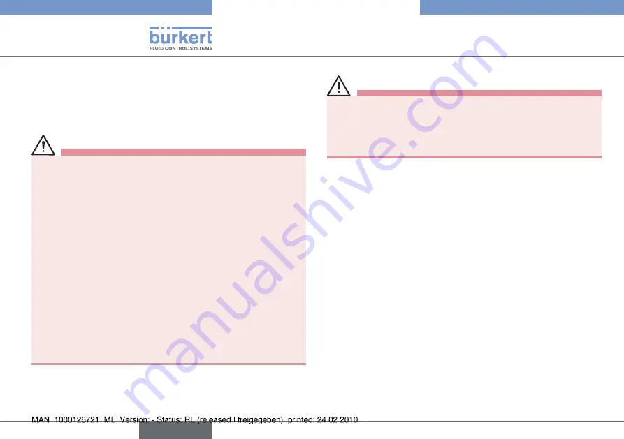 Burkert 8026 Quick Start Manual Download Page 28