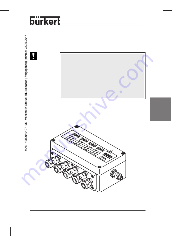 Burkert 8642 Operating Instructions Manual Download Page 108