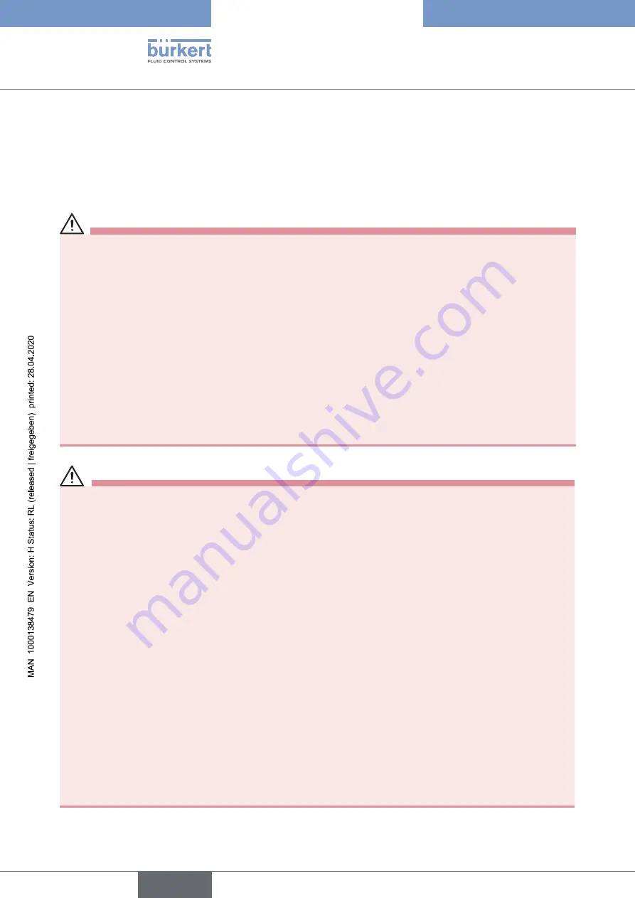 Burkert 8681 Operating Instructions Manual Download Page 12