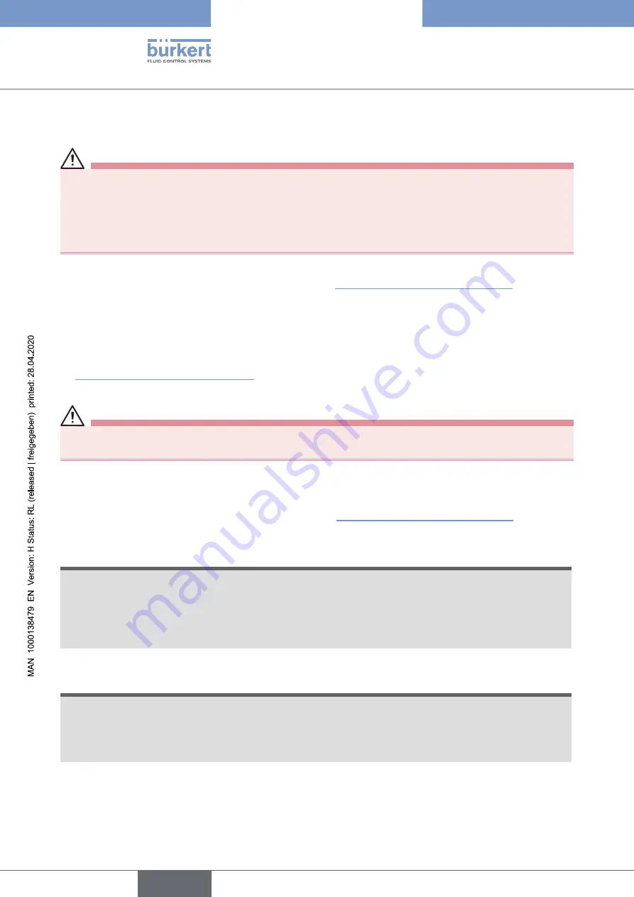 Burkert 8681 Operating Instructions Manual Download Page 50