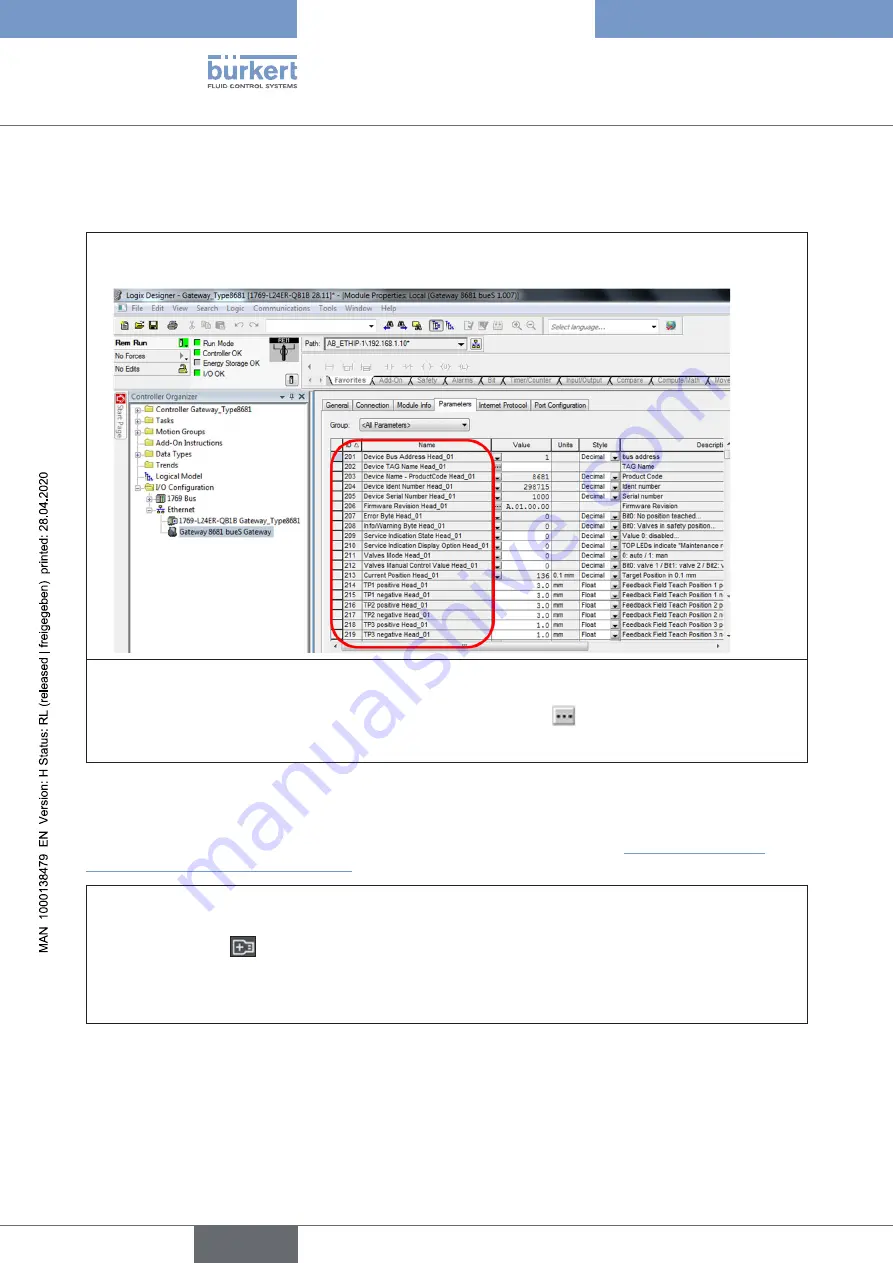 Burkert 8681 Operating Instructions Manual Download Page 116