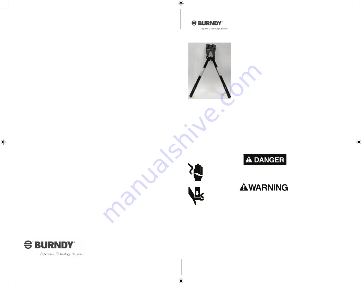 Burndy MRC840 Quick Start Manual Download Page 1