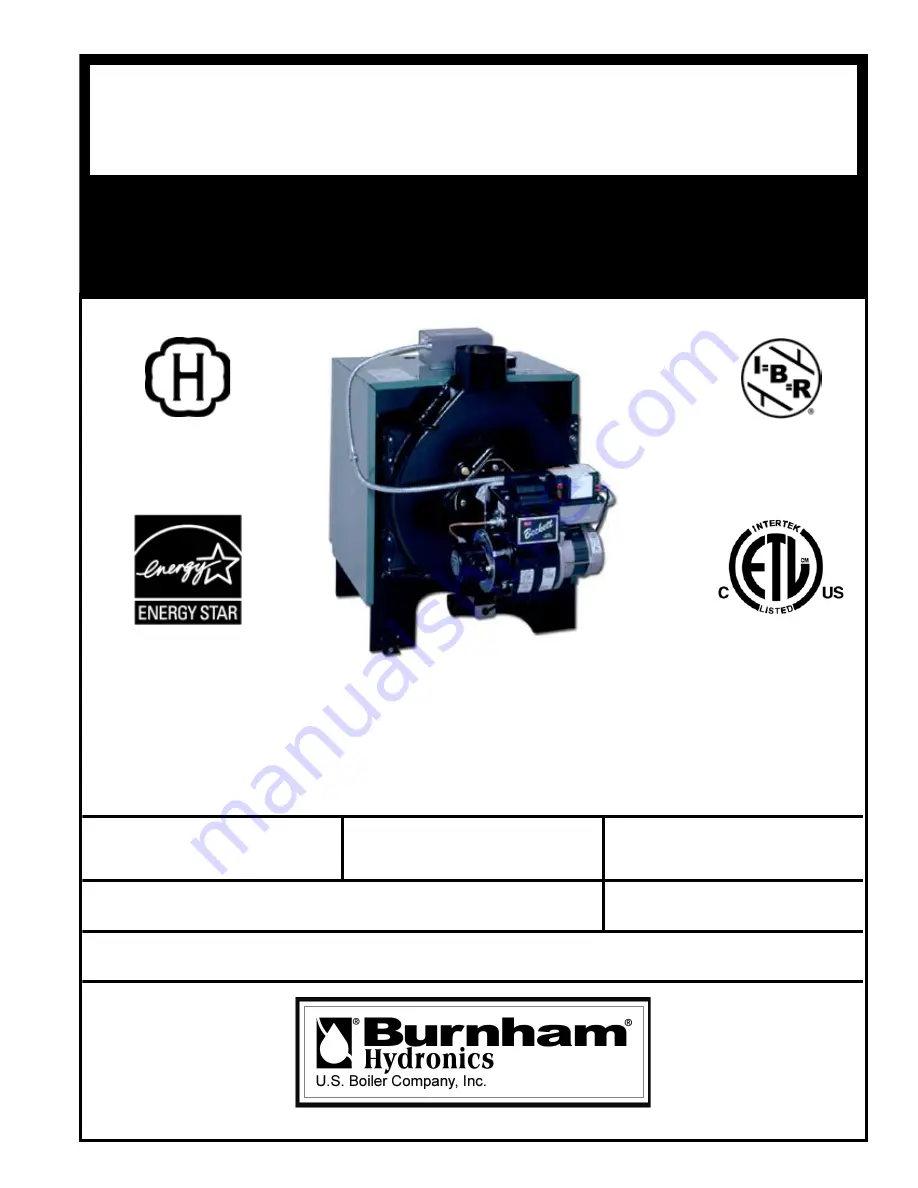 Burnham LE L7248 Operation And Service Instructions Manual Download Page 1