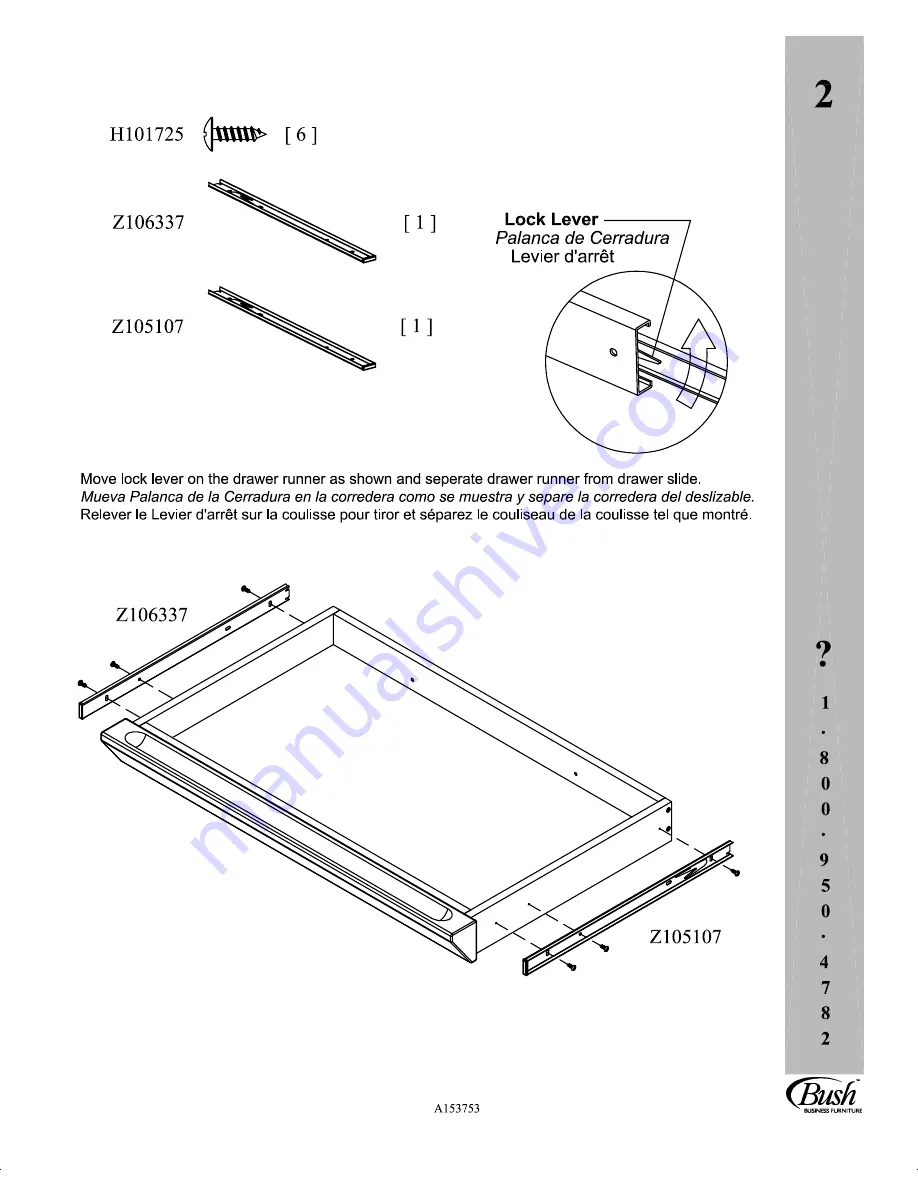 Bush Business Furniture AC99850 Manual Download Page 7