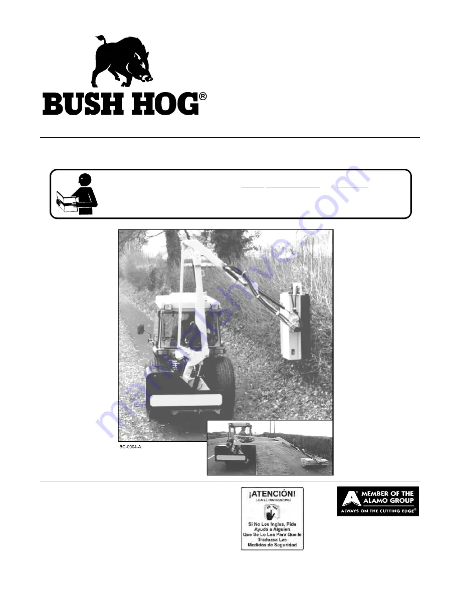 Bush Hog RMB 1445 Operator'S Manual Download Page 1