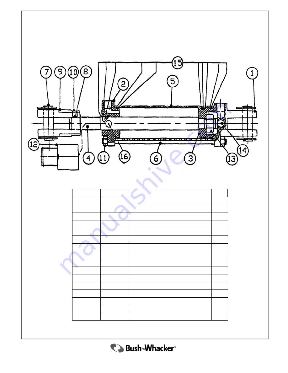 Bush-whacker T-121 Operator'S Manual And Partsbook Download Page 52