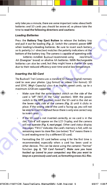 Bushnell 66060WM Instruction Manual Download Page 5