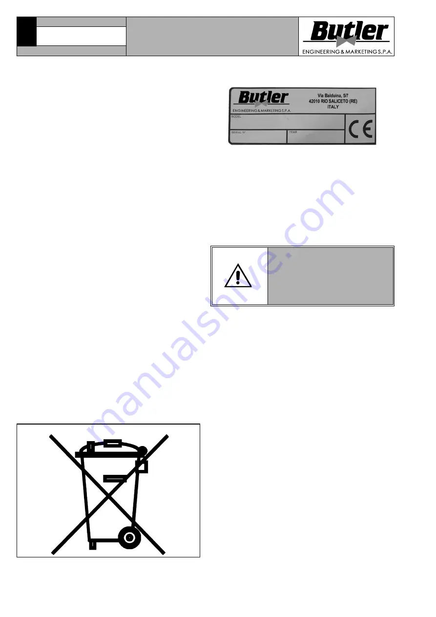 Butler ERGOLOCK.AD Instruction Manual Download Page 47