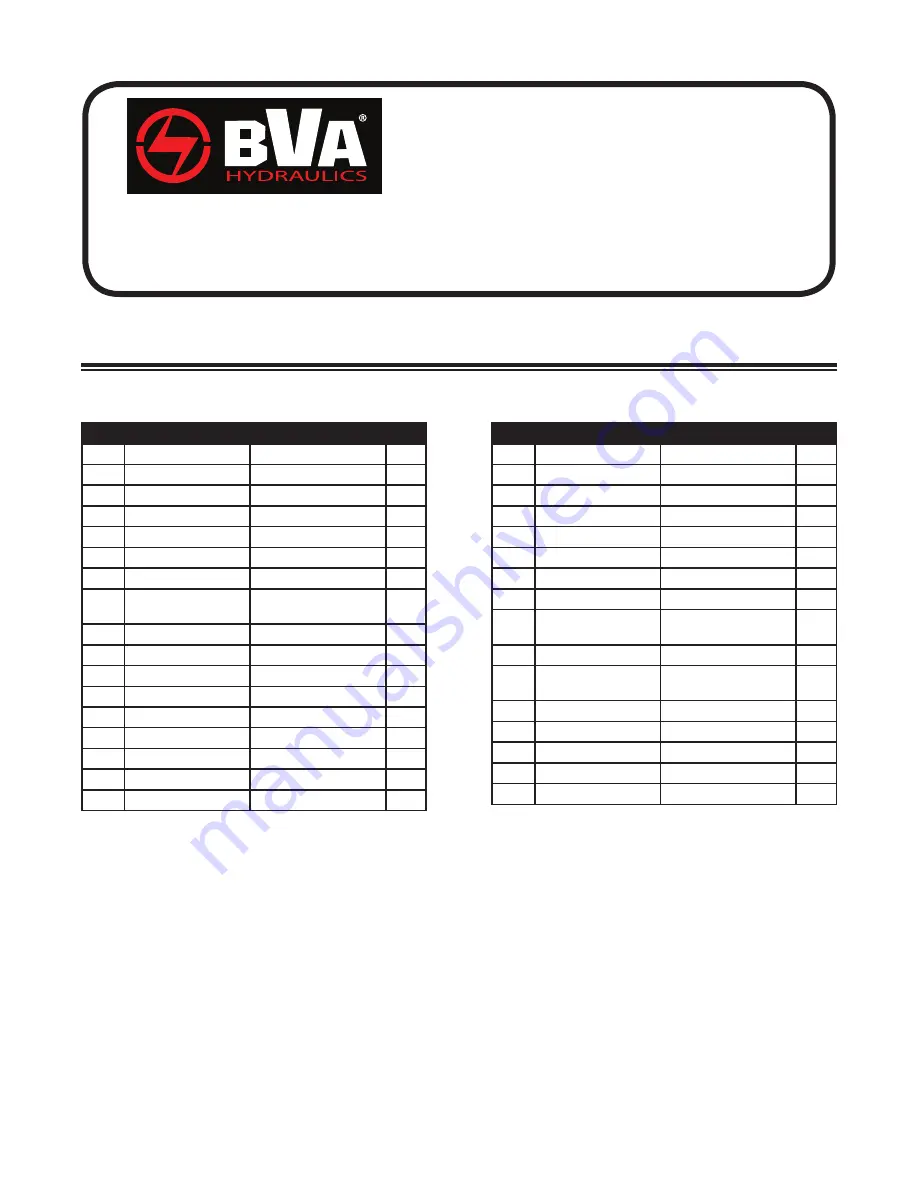 BVA P1000 Instruction Manual Download Page 15