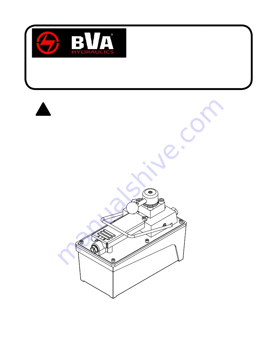 BVA PA1500M Instruction Manual Download Page 1