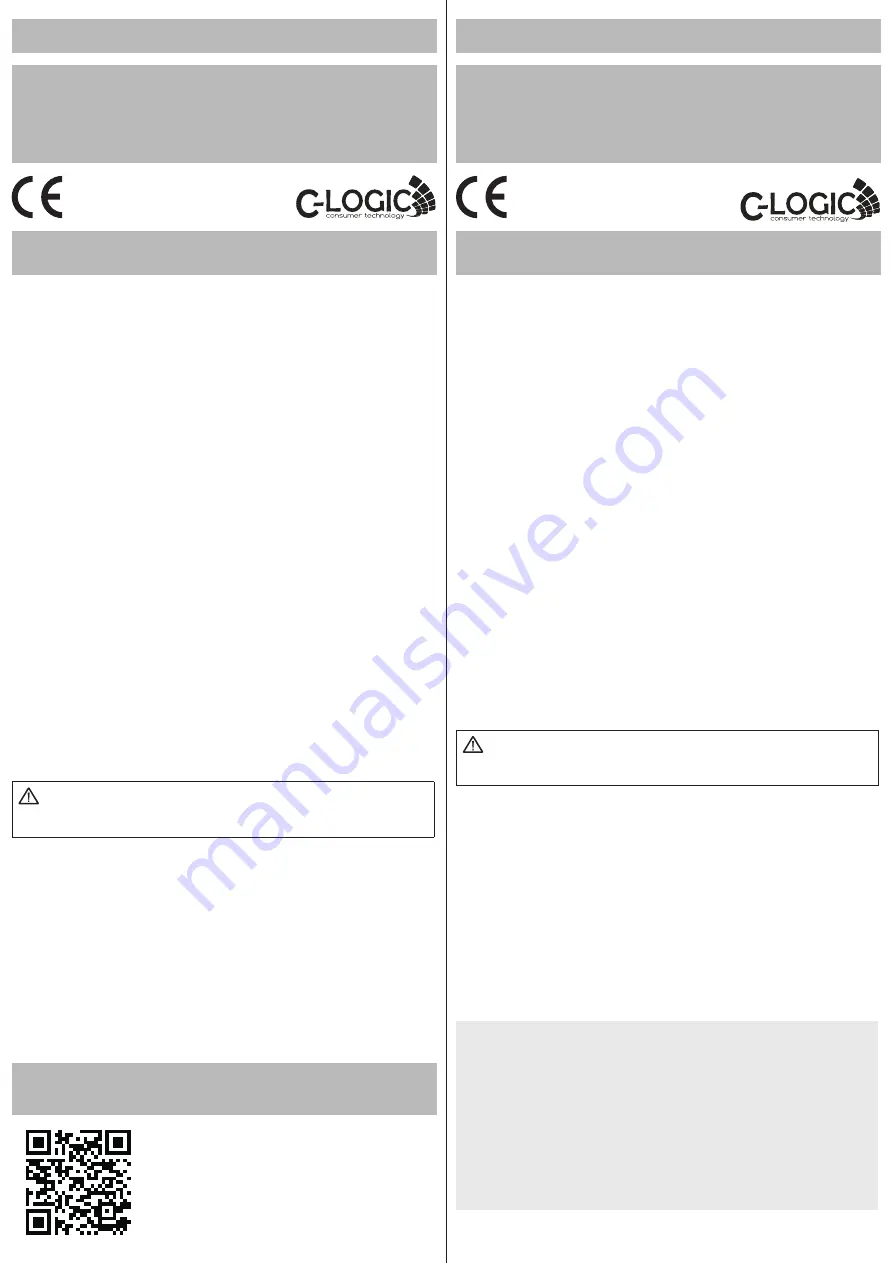 C-LOGIC 98 Instruction Manual Download Page 1