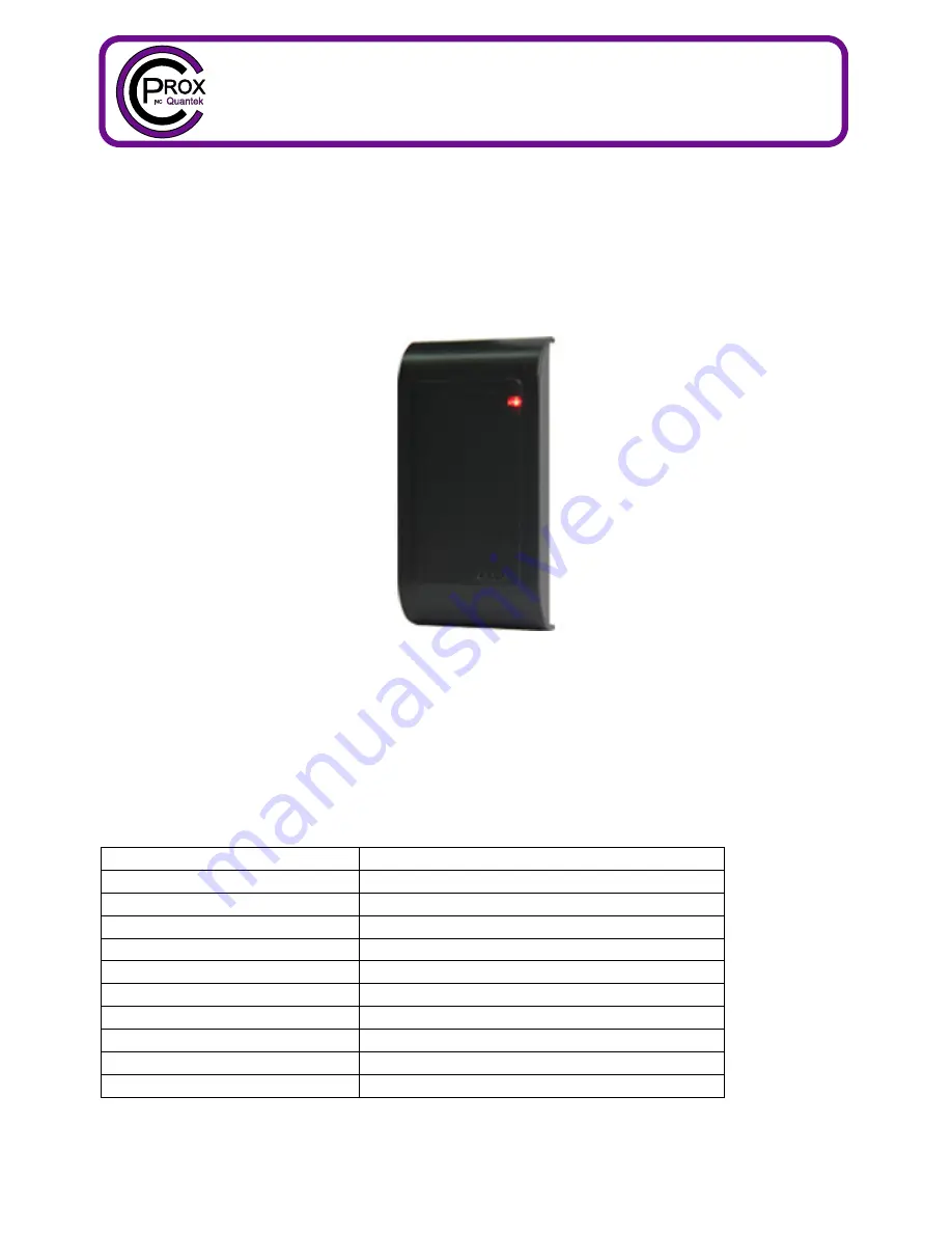 C Prox Ltd MINI-PROX User Manual Download Page 1