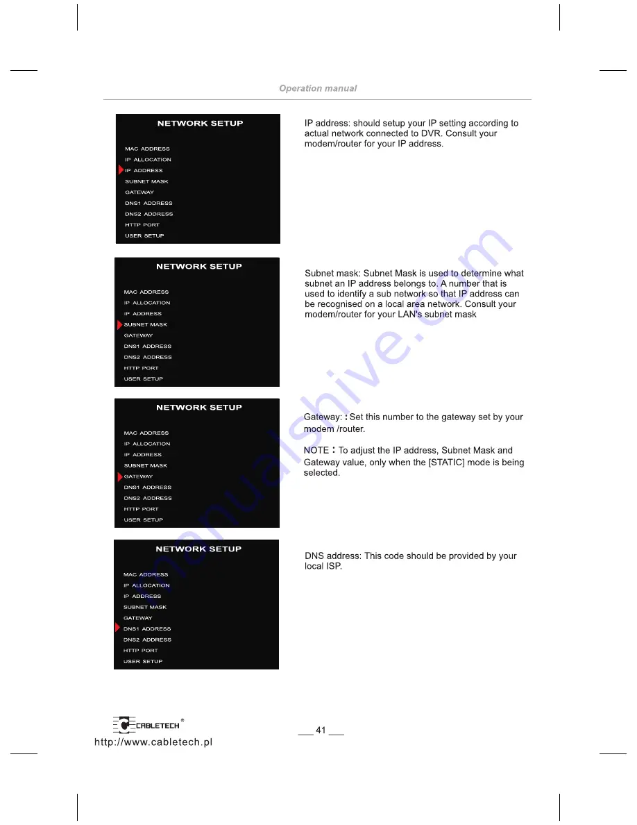 Cabletech URZ0129 Owner'S Manual Download Page 41