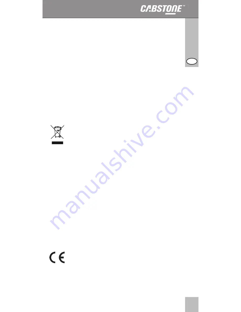 cabstone 70207 User Manual Download Page 73