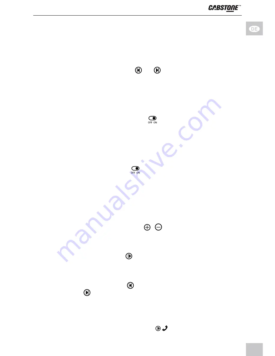 cabstone 95147 User Manual Download Page 7