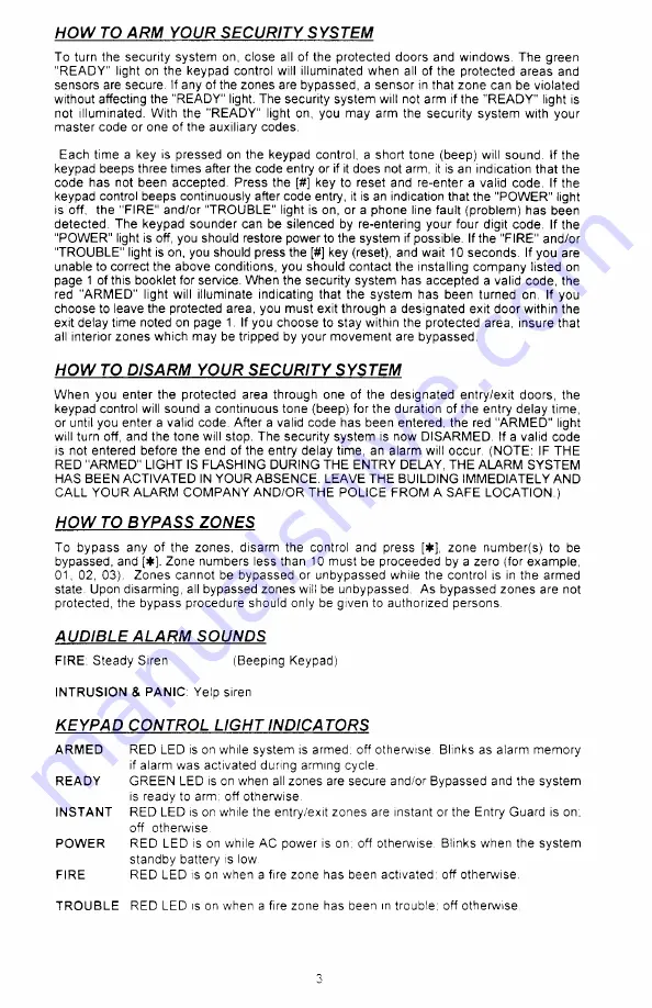 Caddx-Caddi Controls Ranger 9000E User Manual Download Page 5