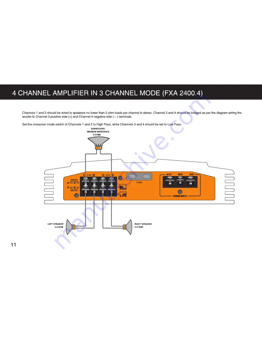 Cadence FXA 1000.2 Скачать руководство пользователя страница 12