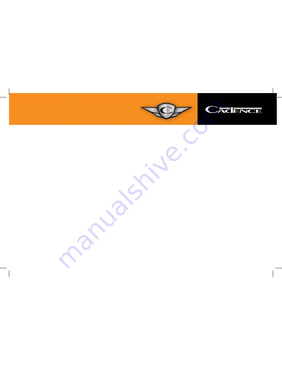 Cadence Q2000 Owner'S Manual Download Page 1