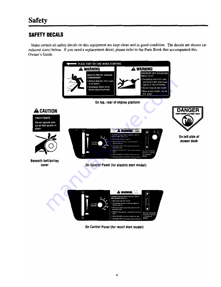 Cadet 833E series Owner'S Manual Download Page 7