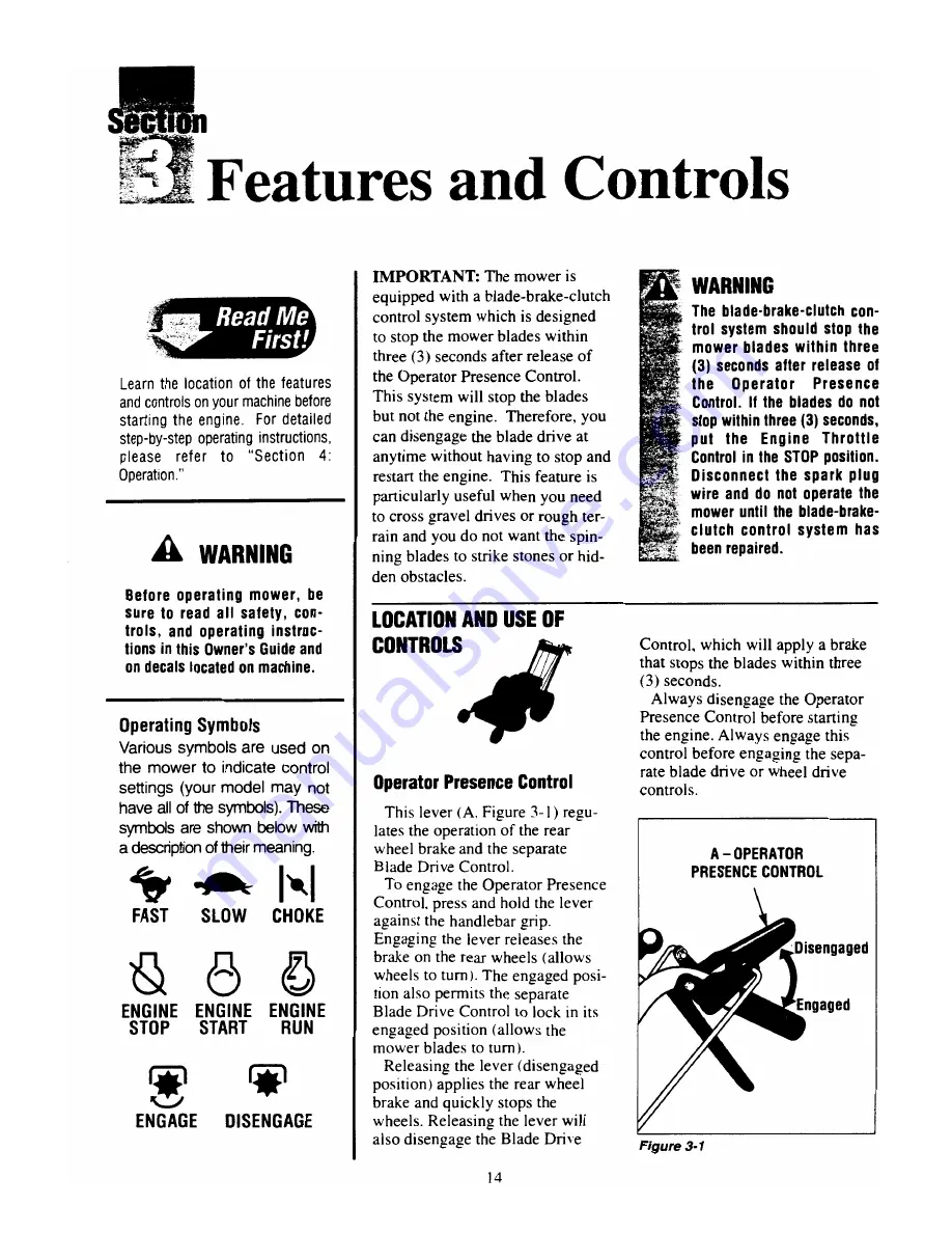 Cadet 833E series Owner'S Manual Download Page 15