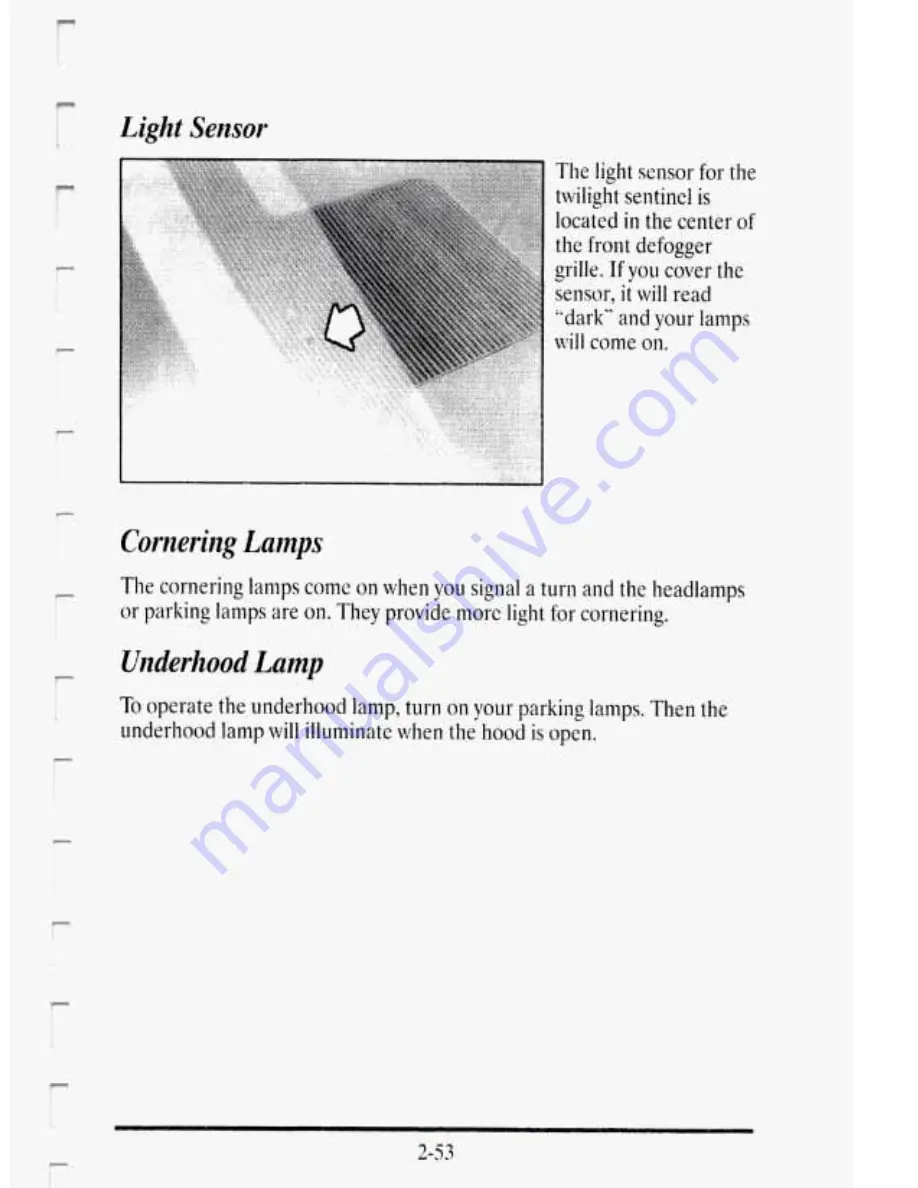 Cadillac 1995 Sedan De Ville Owner'S Manual Download Page 126