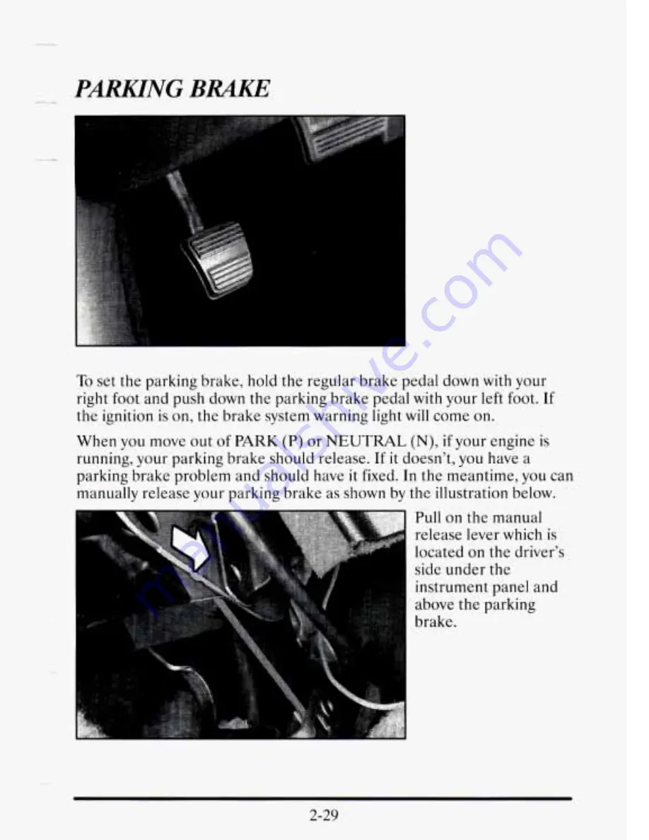 Cadillac 1995 Seville Owner'S Manual Download Page 100