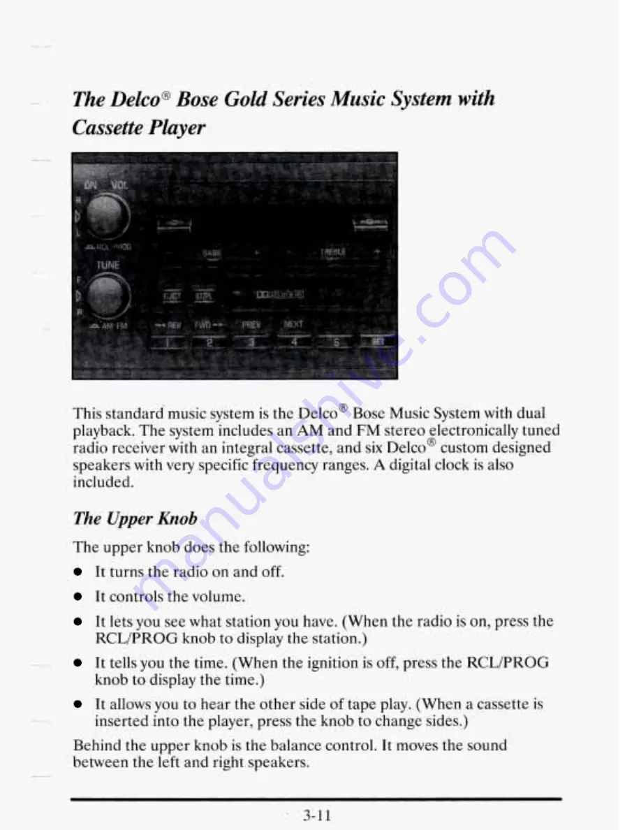 Cadillac 1995 Seville Owner'S Manual Download Page 180