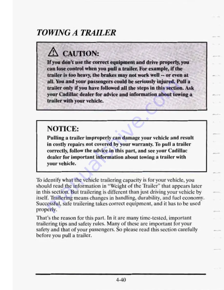 Cadillac 1995 Seville Owner'S Manual Download Page 231