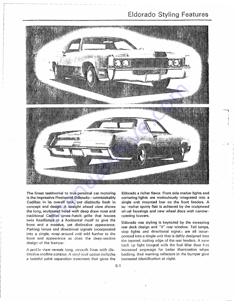 Cadillac Calais 1969 Скачать руководство пользователя страница 111