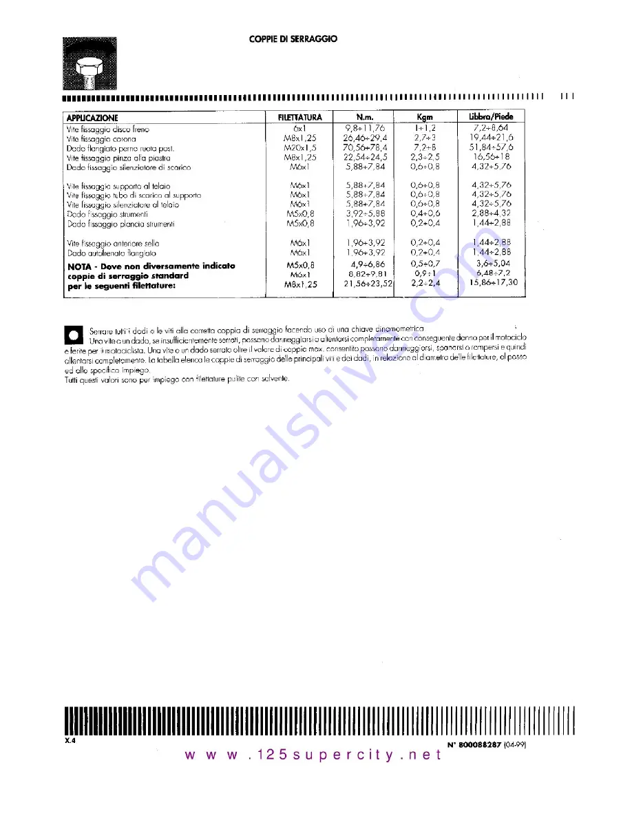 Cagiva 1999 MITO ev Скачать руководство пользователя страница 114