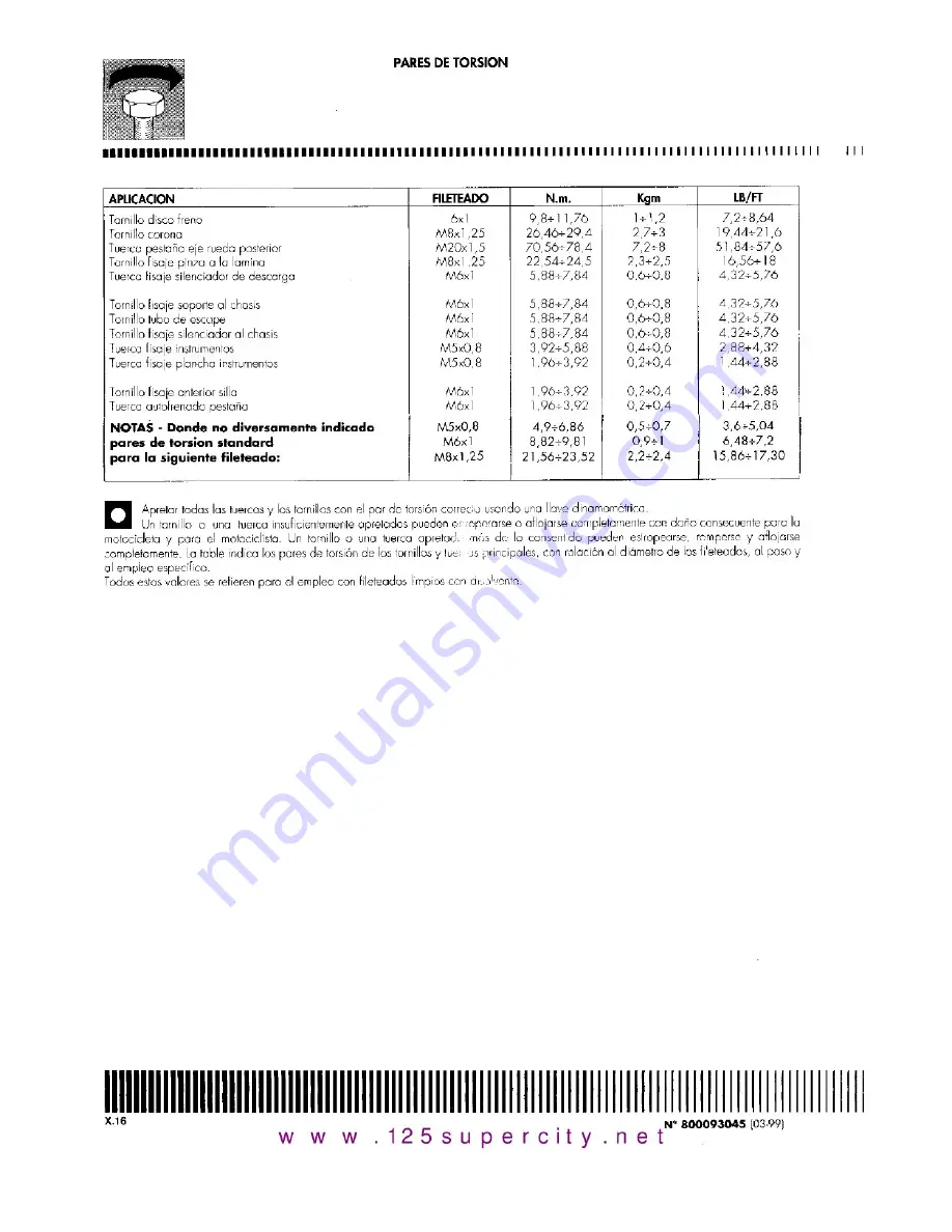 Cagiva 1999 MITO ev Workshop Manual Download Page 126