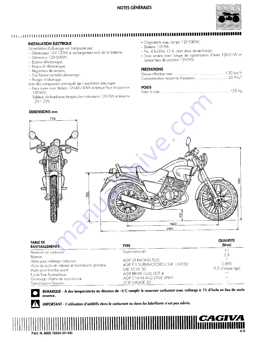 Cagiva Roadster 521 Скачать руководство пользователя страница 25