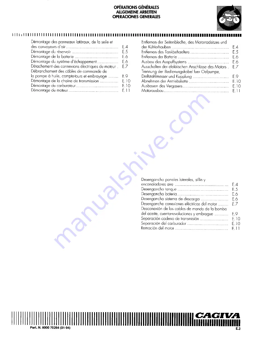 Cagiva Roadster 521 Workshop Manual Download Page 77