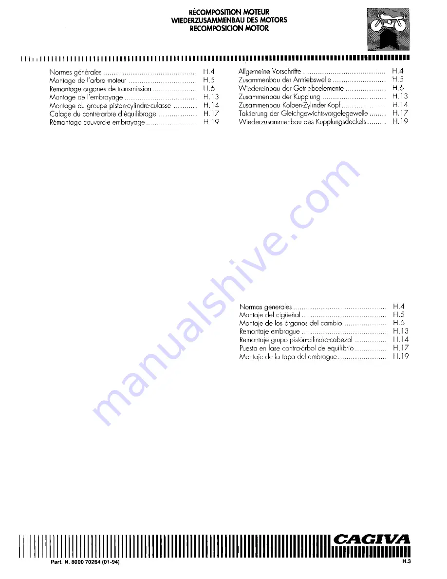 Cagiva Roadster 521 Workshop Manual Download Page 143